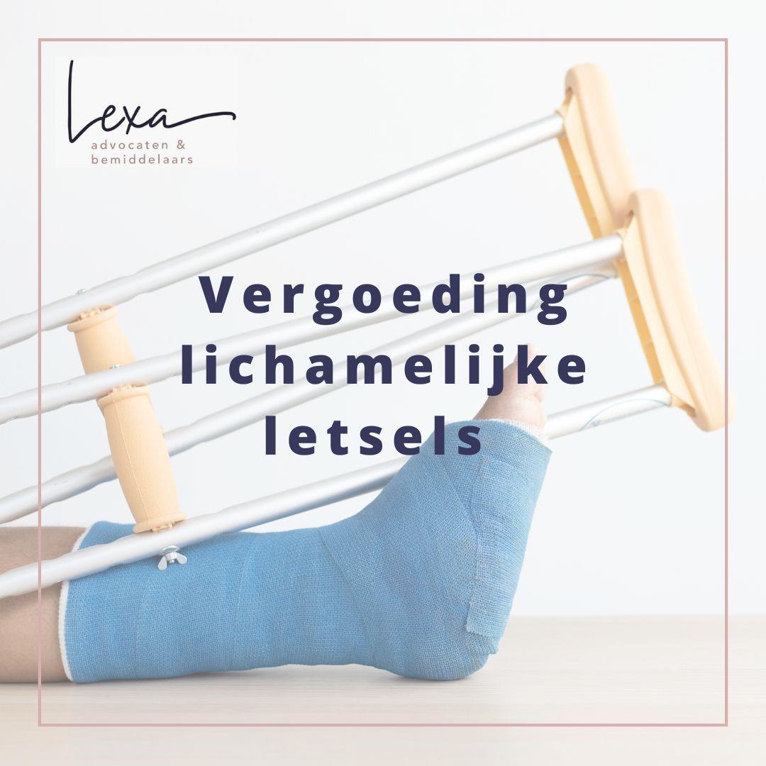 Vergoeding lichamelijke letsels na verkeersongeval